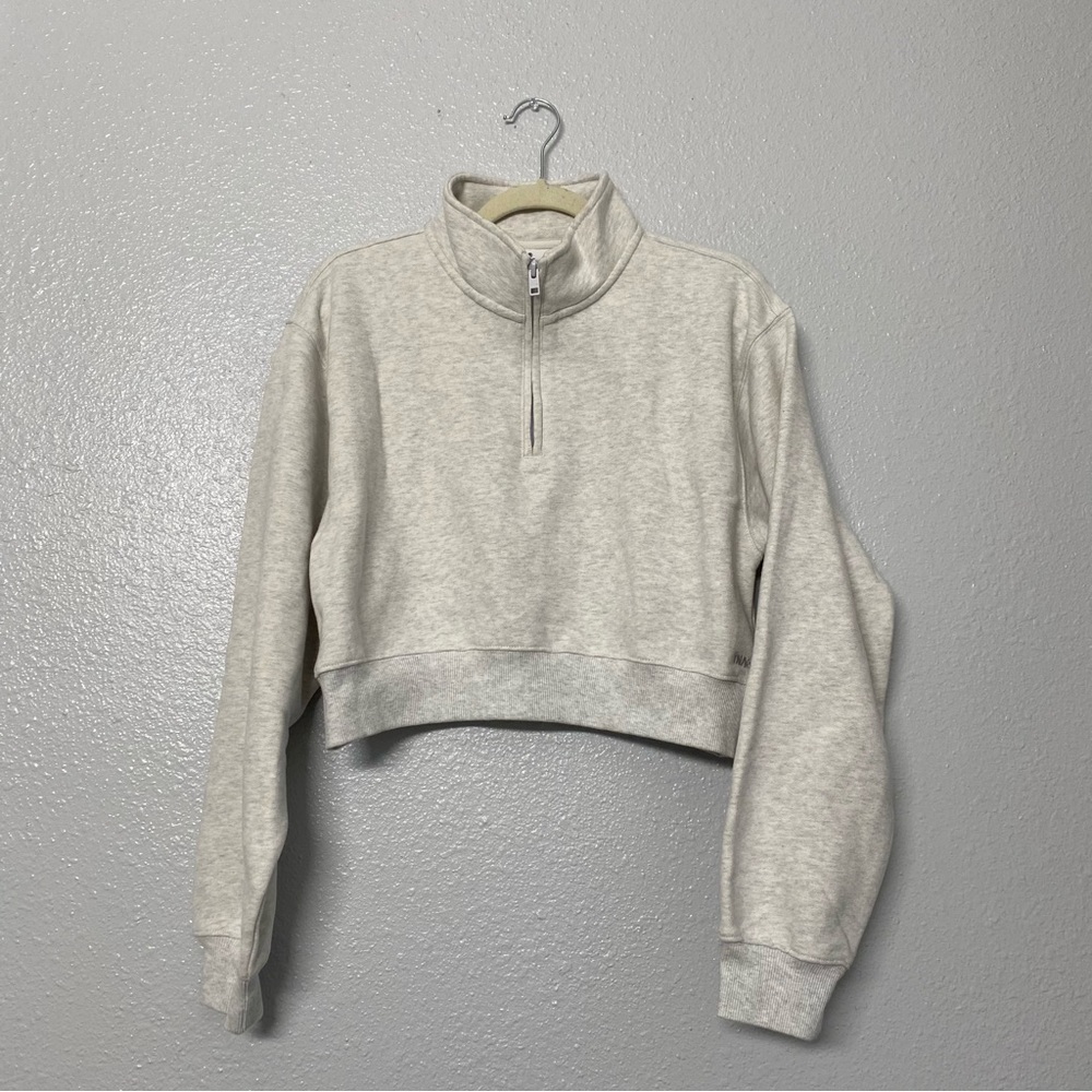 ARITZIA tna cropped quarter zip sweater
